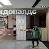 Nhà hàng McDonald's tại một trung tâm thương mại ở Moskva đã đóng cửa. (Nguồn: AFP/Getty Images) 