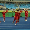 Các cầu thủ U23 Việt Nam. (Ảnh: Trần Long/TTXVN) 