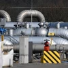 Đường ống dẫn khí đốt tại trạm khí đốt ở Werne, miền Tây nước Đức, ngày 24/3/2022. (Ảnh: AFP/TTXVN) 