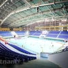 Nhà thi đấu Bắc Giang, nơi tổ chức thi đấu môn cầu lông của SEA Games 31. (Ảnh: PV/Vietnam+) 