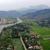 Một góc huyện Hòa Vang nhìn từ trên cao. (Ảnh: Trần Lê Lâm/TTXVN) 