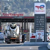Một trạm bán xăng ở Marseille, miền Nam Pháp. (Ảnh: AFP/TTXVN) 