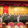 Bộ trưởng Tô Lâm cùng các đại biểu tham dự buổi gặp mặt kỷ niệm 75 năm Ngày truyền thống lực lượng Tham mưu Công an Nhân dân (18/4/1946-18/4/2021). (Nguồn: Bộ Công an) 