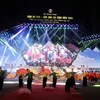 Chương trình văn nghệ do các diễn viên quần chúng biểu diễn chào mừng Lễ khai mạc Tuần Du lịch-Văn hóa Lai Châu năm 2022. (Ảnh: Quý Trung/TTXVN) 