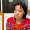 Đối tượng Nguyễn Thị Thương tại cơ quan điều tra. (Ảnh: TTXVN phát) 