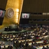 Toàn cảnh một phiên họp của Đại hội đồng Liên hợp quốc ở New York, Mỹ. (Ảnh: AFP/TTXVN) 