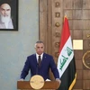 Thủ tướng Iraq Mustafa al-Kadhemi phát biểu tại Tehran, Iran. (Ảnh: IRNA/TTXVN) 