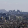 Nhà máy thép Azovstal ở Mariupol, Ukraine, ngày 20/4. (Ảnh: THX/TTXVN) 