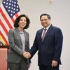 Thủ tướng Phạm Minh Chính tiếp bà Gina Raimondo, Bộ trưởng Thương mại Hoa Kỳ. (Ảnh: Dương Giang/TTXVN) 