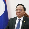 Bộ trưởng Bộ Kế hoạch Đầu tư Lào, ông Khamjane Vongxa, tại cuộc trả lời phỏng vấn. (Ảnh: Phạm Kiên/TTXVN) 