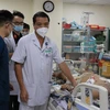 Bệnh nhân đang được điều trị tích cực tại Bệnh viện Quân y 175 (Thành phố Hồ Chí Minh). (Ảnh: TTXVN phát) 