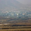 Quang cảnh khu công nghiệp chung liên Triều Kaesong tại thị trấn Kaesong, Triều Tiên. (Ảnh: AFP/TTXVN) 
