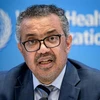 Tổng Giám đốc Tổ chức Y tế thế giới (WHO) Tedros Adhanom Ghebreyesus tại cuộc họp báo ở Geneva, Thụy Sĩ. (Ảnh: AFP/TTXVN) 