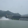 Đây là lần đầu tiên trong năm 2022, Thủy điện Sơn La phải mở cửa xả lũ. (Ảnh: Quang Quyết/TTXVN) 