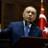 Tổng thống Thổ Nhĩ Kỳ Recep Tayyip Erdogan phát biểu tại Ankara ngày 18/5/2022. (Ảnh: THX/TTXVN) 