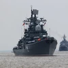Tàu khu trục của Nga. (Ảnh: THX/TTXVN) 