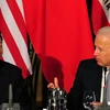 Tổng thống Mỹ Joe Biden (phải) và Chủ tịch Trung Quốc Tập Cận Bình. (Nguồn: AFP/Getty Images) 
