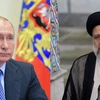 Tổng thống Iran Ebrahim Raisi (phải) và người đồng cấp Nga Vladimir Putin. (Nguồn: news.cn) 