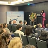 Bà Vanessa Rengger, Giám đốc Quản lý thị trường Australia của Tập đoàn TMG, phát biểu tại Hội nghị Rediscover Vietnam. (Ảnh: Nguyễn Minh/TTXVN) 