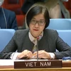 Bà Nguyễn Phương Trà, Phó Trưởng Phái đoàn thường trực Việt Nam tại Liên hợp quốc. (Ảnh: Hữu Thanh/TTXVN) 