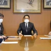Thủ tướng Nhật Bản Fumio Kishida trong cuộc họp với ban lãnh đạo đảng Dân chủ Tự do (LDP), sau khi LDP giành thắng lợi trong cuộc bầu cử Thượng viện, tại Tokyo ngày 11/7/2022. (Ảnh: Kyodo/TTXVN) 