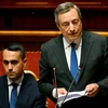 Thủ tướng Italy Mario Draghi phát biểu trước Thượng viện ở thủ đô Rome ngày 20/7. (Ảnh: AFP/TTXVN) 