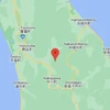Trận động đất xảy ra vào hồi 0h35 ngày 11/8 tại thị trấn Nagakawa. (Nguồn: Google maps) 