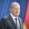 Thủ tướng Đức Olaf Scholz trong cuộc họp báo ở Berlin ngày 22/7/2022. (Ảnh: AFP/TTXVN) 