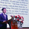 Ông Saleumsay Kommasith, Phó Thủ tướng, Bộ trưởng Bộ Ngoại giao Lào. (Ảnh: Phạm Kiên/TTXVN) 