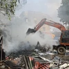 Hà Nội: Hình ảnh về vụ cháy ở ngã tư phố Khuất Duy Tiến