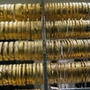 Trang sức vàng được bày bán tại tiệm kim hoàn ở Ankara, Thổ Nhĩ Kỳ, ngày 14/2/2022. (Ảnh: THX/TTXVN) 