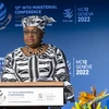 Tổng giám đốc Tổ chức Thương mại Thế giới (WTO) Ngozi Okonjo-Iweala. (Ảnh: AFP/TTXVN) 
