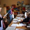 Điểm bỏ phiếu bầu Thượng viện vòng 1 tại Prague, Cộng hòa Séc ngày 23/9/2022. (Ảnh: THX/TTXVN) 