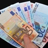 Đồng tiền euro. (Ảnh: AFP/TTXVN)
