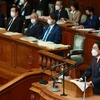 Thủ tướng Fumio Kishida phát biểu tại phiên họp Hạ viện Nhật Bản ở Tokyo, ngày 5/10/2022. (Ảnh: AFP/TTXVN) 
