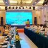 Hội nghị Liên kết phát triển sản phẩm du lịch mới, tour du lịch Hà Nội-Sơn La. (Ảnh: TTXVN phát) 