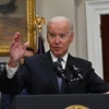 Tổng thống Mỹ Joe Biden phát biểu tại Washington, DC ngày 21/10/2022. (Ảnh: AFP/TTXVN) 