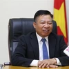 Đại sứ Nguyễn Huy Tăng trả lời phỏng vấn phóng viên TTXVN. (Ảnh: TTXVN/phát) 
