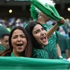 Niềm vui của các cổ động viên Saudi Arabia. (Nguồn: Getty Images)