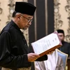 Tân Thủ tướng Malaysia Anwar Ibrahim tại lễ tuyên thệ nhậm chức ở Kuala Lumpur, Malaysia, ngày 24/11/2022. (Ảnh: AFP/TTXVN)