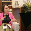 Chủ tịch Thượng viện Australia Sue Lines trả lời phỏng vấn của TTXVN. (Ảnh: Thanh Tú/TTXVN)