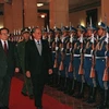 Hình ảnh về các nhà lãnh đạo Việt Nam và ông Giang Trạch Dân