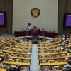 Toàn cảnh một phiên họp Quốc hội Hàn Quốc tại thủ đô Seoul. (Ảnh: AFP/TTXVN)
