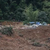 Hiện trường vụ sạt lở đất ở bang Selangor, Malaysia ngày 16/12/2022. (Ảnh: AFP/TTXVN)