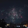 Bắn pháo hoa đón Năm mới tại Nasiriyah, Iraq, ngày 1/1/2023. (Ảnh: AFP/TTXVN) 