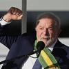 Tân Tổng thống Brazil Luiz Inacio Lula da Silva tại lễ nhậm chức ở Brasilia ngày 1/1/2023. (Ảnh: AFP/TTXVN) 