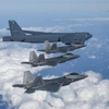 Máy bay của Hàn Quốc và Mỹ tham gia cuộc tập trận không quân chung ngày 20/12/2022. (Ảnh: AFP/TTXVN)