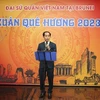 Đại sứ Việt Nam tại Brunei phát biểu tại Tết Cộng đồng-Xuân Quê hương 2023. (Ảnh: Mạnh Tuân/TTXVN)