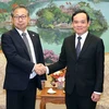 Phó Thủ tướng Trần Lưu Quang tiếp Đại sứ Nhật Bản tại Việt Nam Yamada Takio. (Ảnh: Phạm Kiên/TTXVN)
