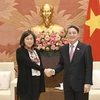 Phó Chủ tịch Quốc hội Nguyễn Đức Hải tiếp Đại diện Thương mại Hoa Kỳ Katherine Tai. (Nguồn: Cổng thông tin điện tử của Quốc hội)